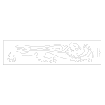 Adesivo MALOSSI Leone bianco 23cm - per lato destro